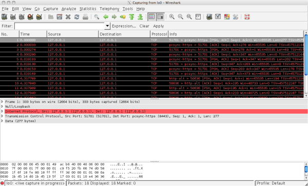 Wireshark with ssl enabled